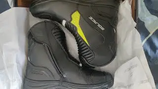 Solace Scout Motorcycle Boots - Black Neon from Motogear performance  @motogearperformance739