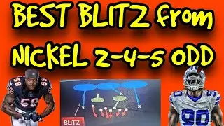 BEST BLITZ in Madden 22 from NICKEL 2 4 5 ODD! MANY SACKS! BEST WAY TO BLITZ FROM NICKEL 2-4-5 ODD