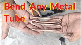 How to Bend Copper Tube Using Sand- How to make Water Condenser Heat Exchanger