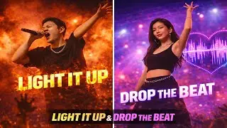 K-POP HIPHOP | LIGHT IT UP & DROP THE BEAT (Male & Female Ver.)  I 케이팝 힙합 듀얼 무대 | 라이트 잇 업 & 드롭 더 비트