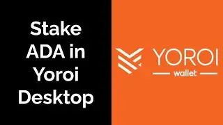 How To Stake Your ADA in Yoroi Web Extension in 3 Steps