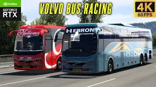 Volvo B11R Buses Racing Aggressively | ETS 2 Bus Racing