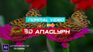 Конвертируйте обычное видео в потрясающий 3D-анаглиф (красно-голубой) в After Effects