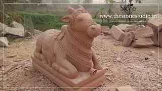 Big Nandi Statue 4ft, www.thestonestudio.in