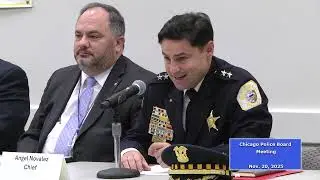 Chicago Police Board Meeting - November 20, 2025