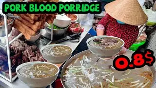 ЧАО ЛОНГ (рисовая каша со свиной кровью) &mdash; вы пробовали это вкусное блюдо уличной кухни во Вьетнаме?