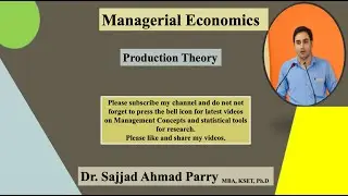 #Production Theory #Marginal product of Labour #Marginal Product ofCapital #MRTS