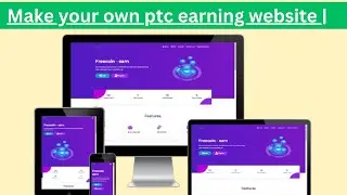 Make your own ptc earning website | crypto ptc website script