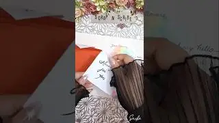 ASMR Writing | Card Decoration & Lettering 💌 #shorts #scrapnscribe #lettering #cards #asmr