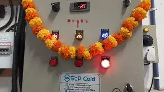 Ice Cream Hardner Cold Storage Room temperature 🌡️-30c Semi Hermatic Water Cooled Ref System