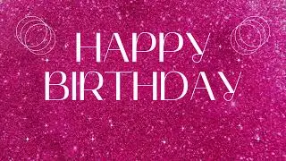 Pink Luxury Happy Birthday Screensaver Video