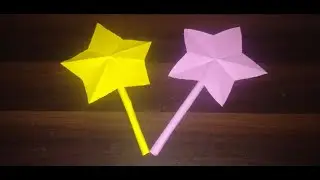 How To Make Easy Paper Magic Wand For Kids / easy origami