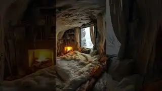Cosy in a winter cave - who is your ideal mate? #sleeping #relax #atmosphere #travel #relaxation