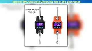 300kg50g Bluetooth Crane Scale Rechargeable Digital Hanging Hook Scales Electronic Weight USB