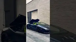 Lamborghini Convertible  - Huracan Spyder🖤&hearts;️#huracanspyder #lamborghini #supercarsinlondon #cars