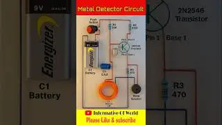 Metal Detector Circuit #trending #shortsfeed #shortvideo #diy #technology #shorts