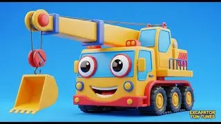 🚧 Crane, Dump Truck & Bulldozer &ndash; City Construction Song & Animation for Kids