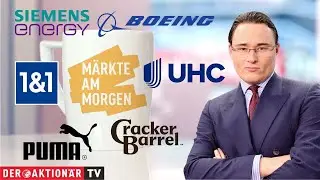 Утренние рынки: 1&1, Siemens Energy, Puma, Cracker Barrel, United Health, Boeing