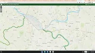 Route overview on Rails-to-Trails