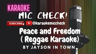 Peace and Freedom ( Reggae Karaoke ) by Jayson in Town