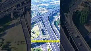 huangjuewan most beautiful interchange, a complex overpass located in changqing, China