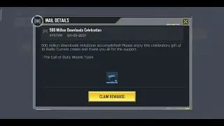 COD MOBILE SENT ME THIS FOR CELEBRATING 500 MILLION DOWNLOADS ✨♨️♨️