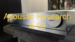 Acoustic Research A-03 integrated amplifier verst&auml;rker wzmacniacz stereo ...demo...