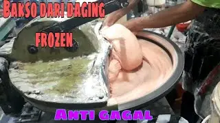 Buat bakso dari daging frozen || Sisa daging Qurban frozen || Bakso enak Full daging sapi