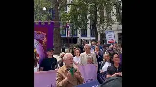 Brian Cox joins Equity's rally, showing unwavering support for SAG-AFTRA!