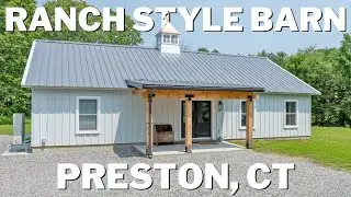 Inside a Stunning Steel Barn Ranch in Preston, CT | CT Barn Home for Sale!