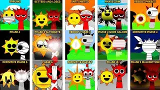 Incredibox Sprunki Mix MR.SUN And Raddy But Alive I Betters And Loses ... Phase 9 Malediction
