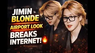 Светлые волосы Чимина из BTS в аэропорту всех шокировали! Фанаты не перестают кричать: «Идеально!»