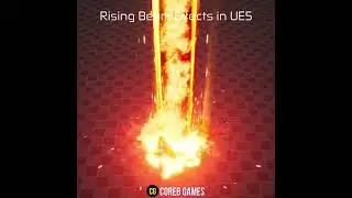 UE5 l Rising Beam VFX using Niagara Effects in Unreal Engine 5 #shorts