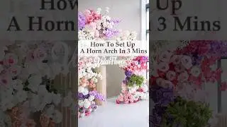 How to setup Moon Shape Horn Arch backdrop in 3mins? Easy to install! Perfect for event planner