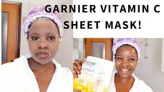 GARNIER VITAMIN C SHEET MASK REVIEW/FRESH MIX BOOSTER SERUM