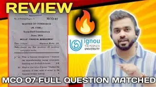 MCO 07 Review Full Questions 👉😱 matched By Shuvam sir.. 🙏 &lrm;@Ignoupathways_1196