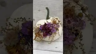 День 94: 100 дней, 100 букетов (причудливая тыква из сухоцветов) #farmerflorist