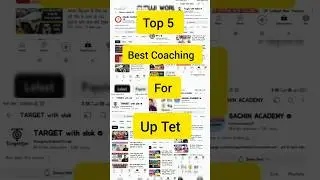 Top 5 best coaching for up tet 11 #supertet #tet #ctet #rewindsupertet