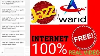 JAZZ WARID FREE NET NEW CODE 2020 | jazz free internet code gift | jazz free internet