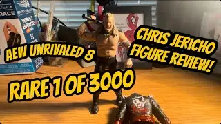 RARE 1 OF 3000 AEW UNRIVALED SERIES 8 CHRIS JERICHO FIGURE REVIEW!