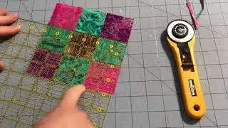How I trim a quilt block with more than 2 pieces