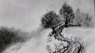 Remote Area Hilly road &hearts;️&hearts;️Draw Easily Step-by-step With Pencil ✏️✏️✏️