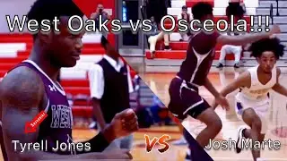 West Oaks vs Osceola!! CRAZY ANKLE BREAKER!! Tyrell Jones vs Josh Marte!!