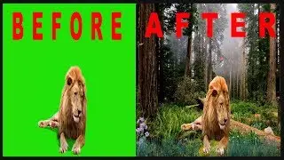 After effects Background  Green screen replacement tutorial ||for beginners||change video background