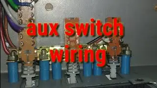 Aux switch wiring and explain ( modular switch)