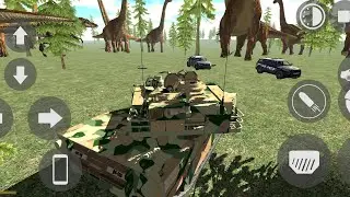 army tank se dinosaur ko maar Diya army tank ka chief code Indian bikes Driving Indian BikeDriving3D