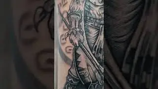 Fearless Aztec warrior tattoo #tattoo #tattooartist #tattooart #aztec #worrior #blackandgreytattoos