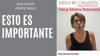 Hoy denuncio esto: 