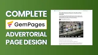 Gempages Advertorial Page Design | Step-by-Step Gempages Tutorial!