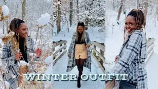 CLASSY WINTER OUTFIT 2021 | Walk challenge #shorts